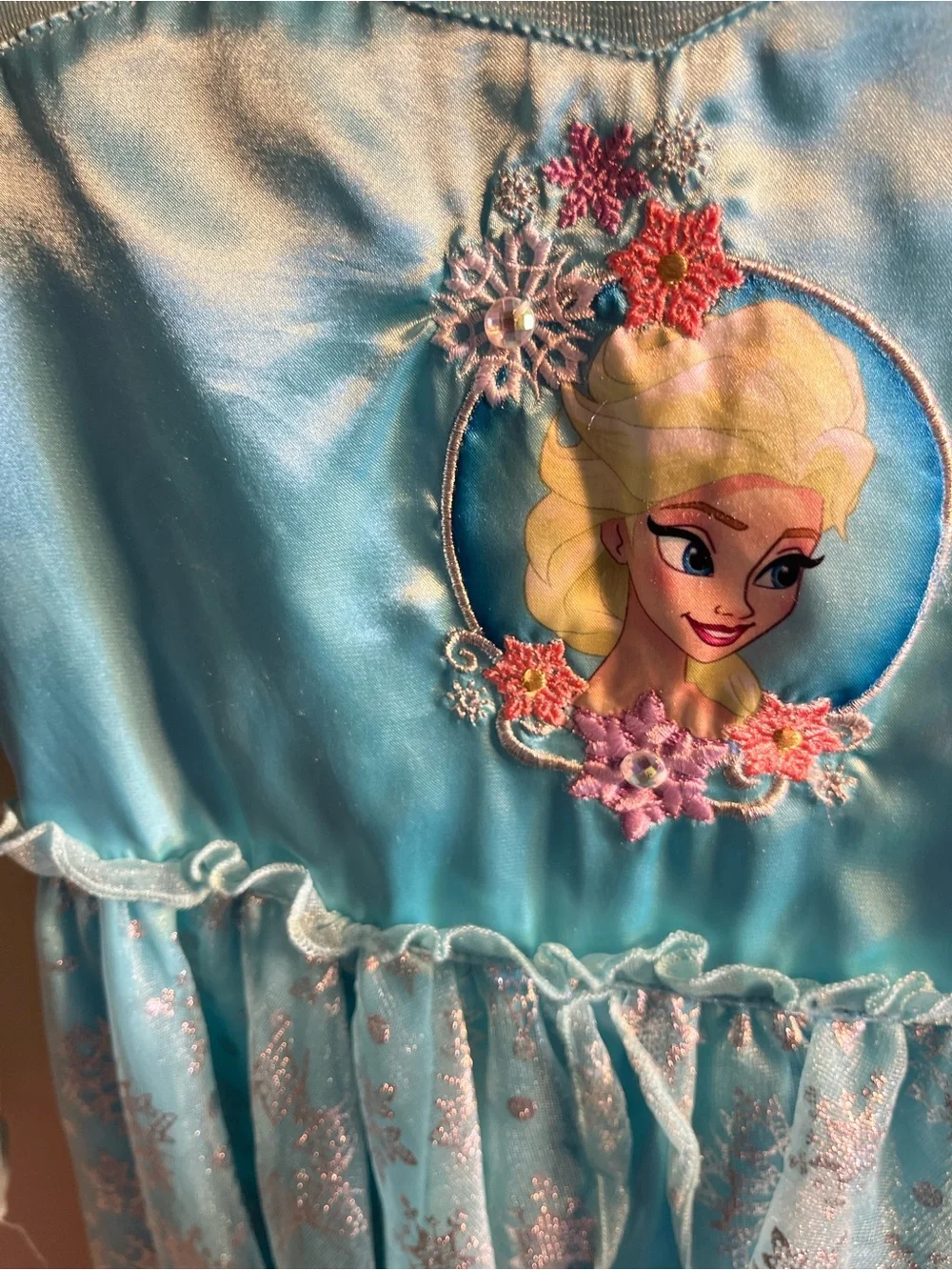 Disney Store Frozen Nightgown.  Size 5/6 - Picture 4 of 10